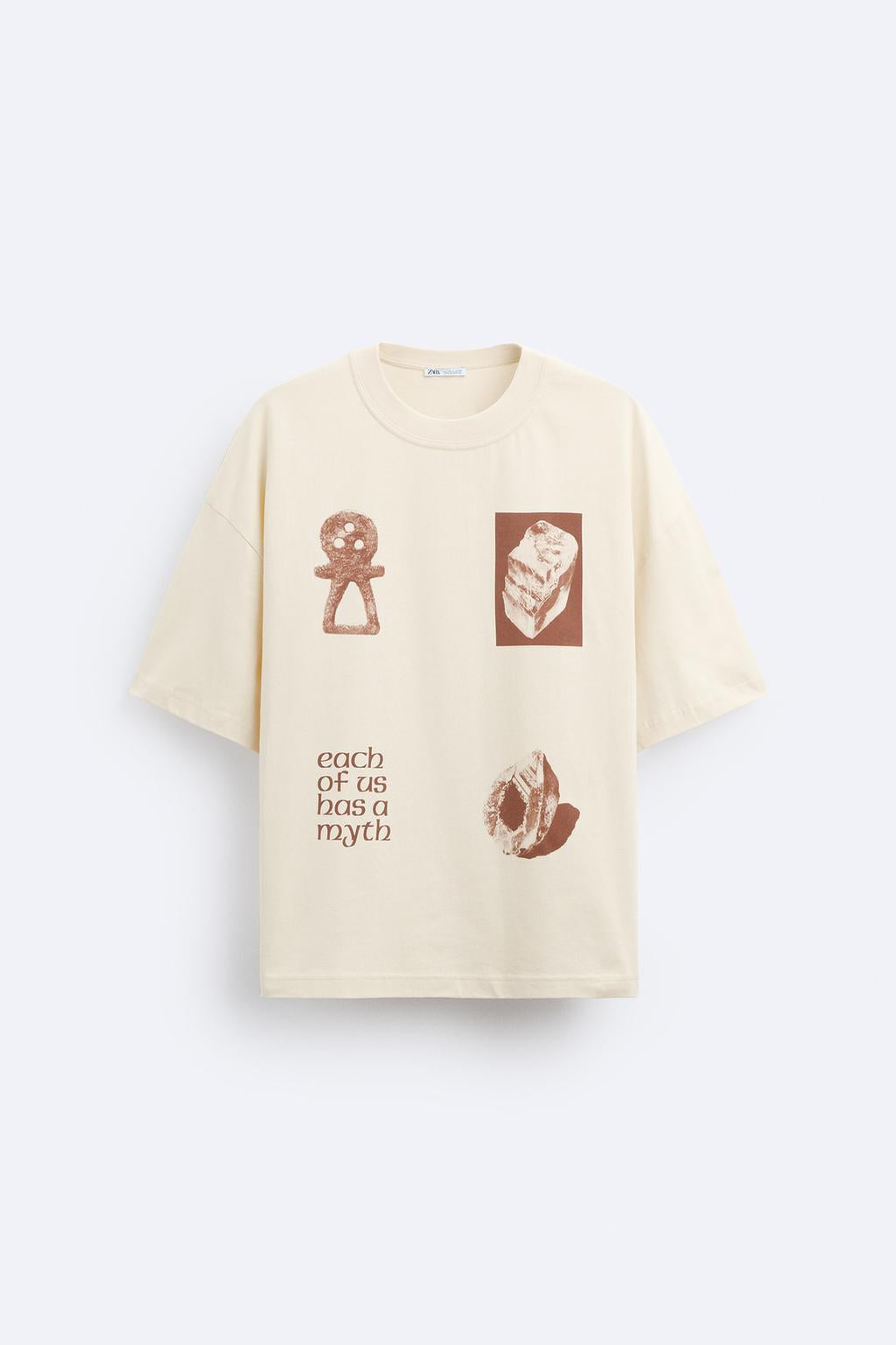 ZARA SHIRT WITH PRINTED GRAPHICS