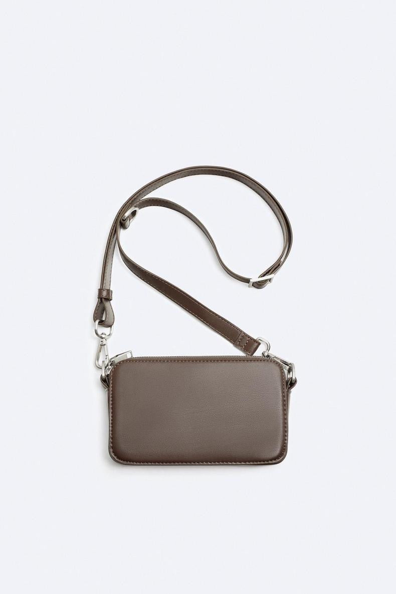 Zara crossbody bag in brown
