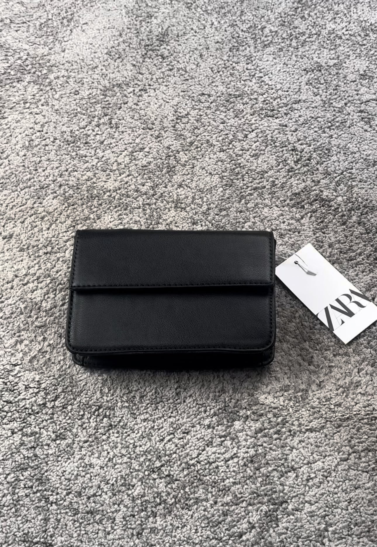 Leather rectangle crossbody bag