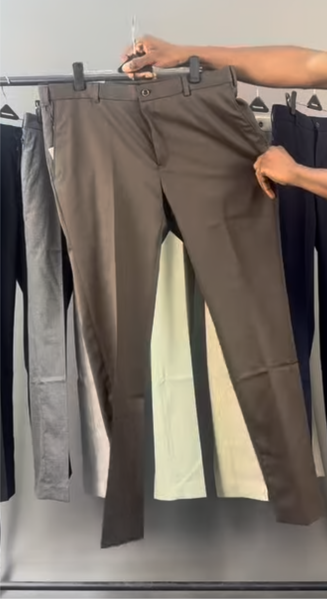 OFFICE PANT (SLIM FIT) in brown
