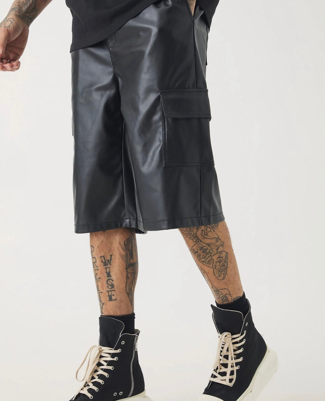 Man all elasticated waist pu