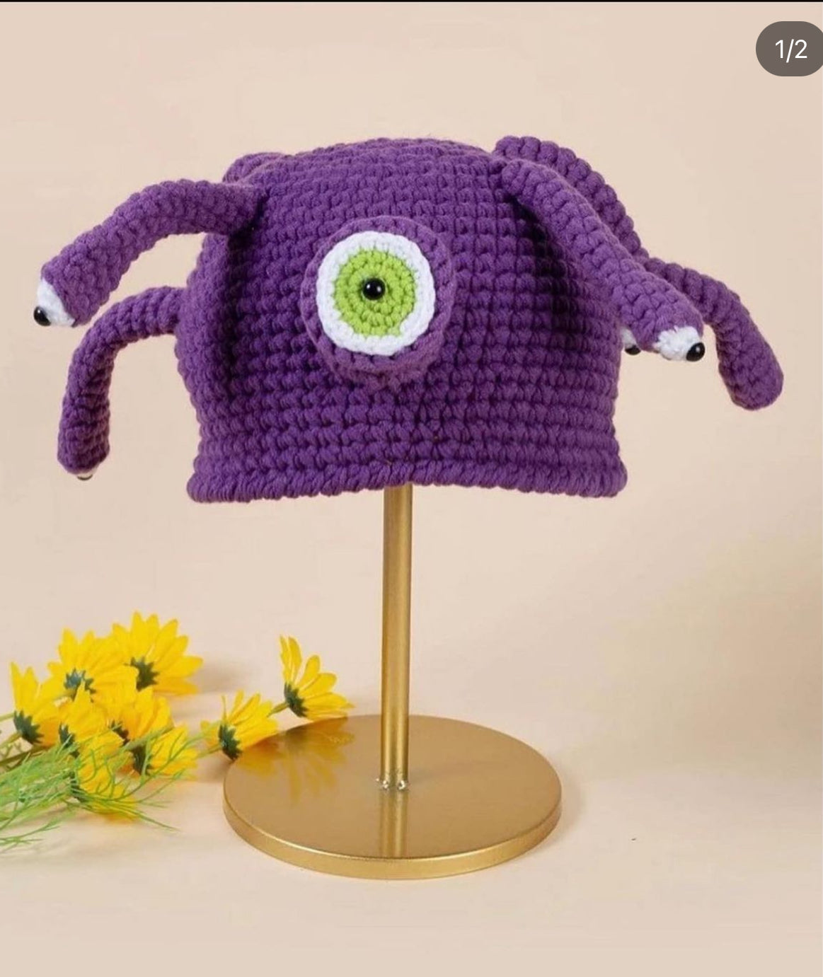 Y2k octopus knitted beanie