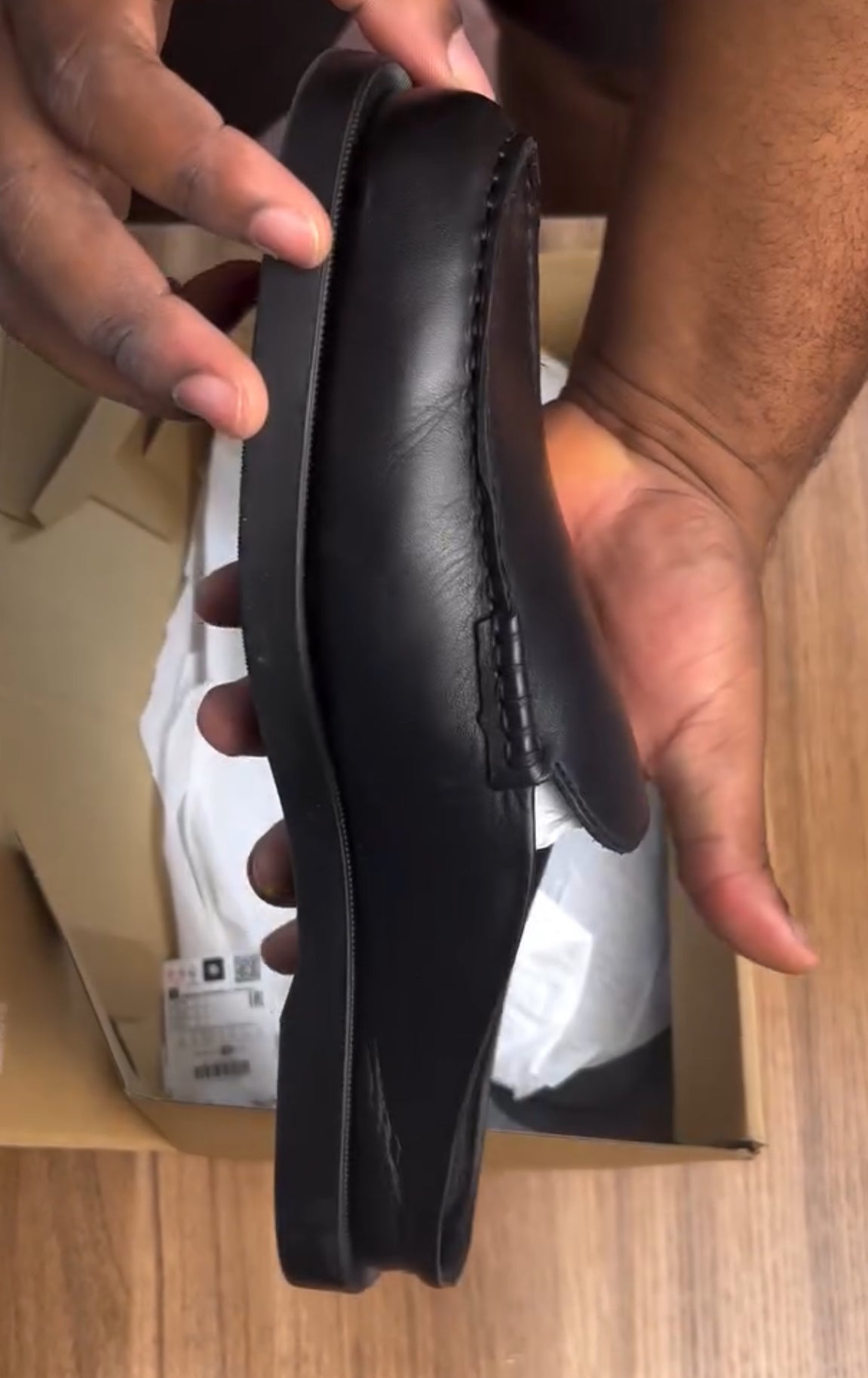 Zara leather mules loafers