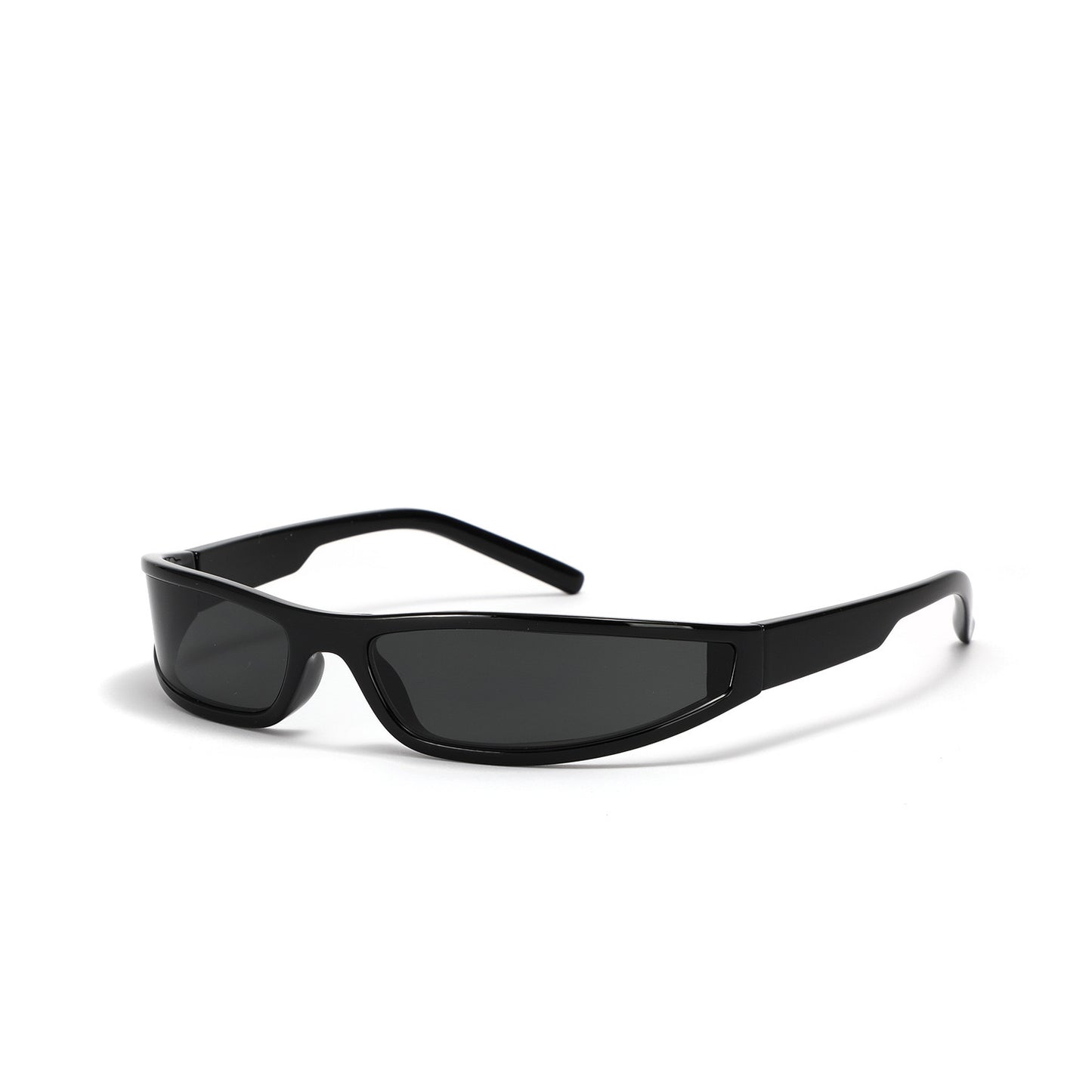 NARROW Y2K GLASSES black and black lens