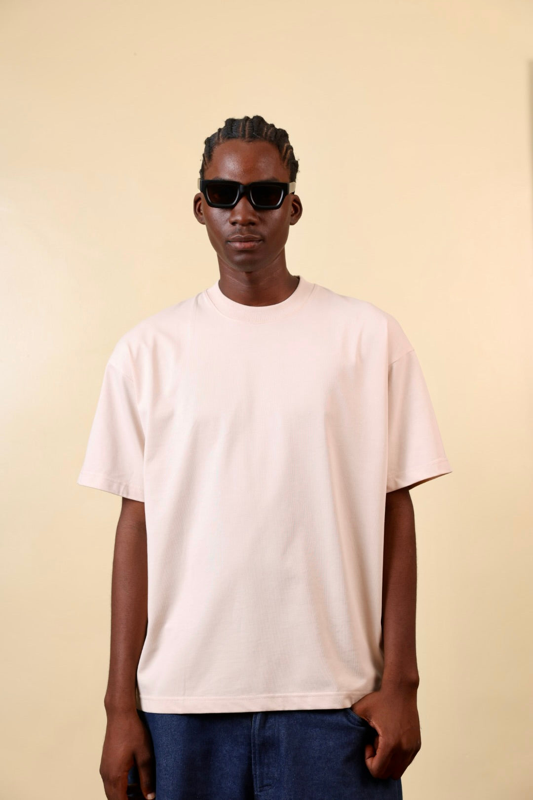 Zedek 300gsm Plain tee in BIEGE