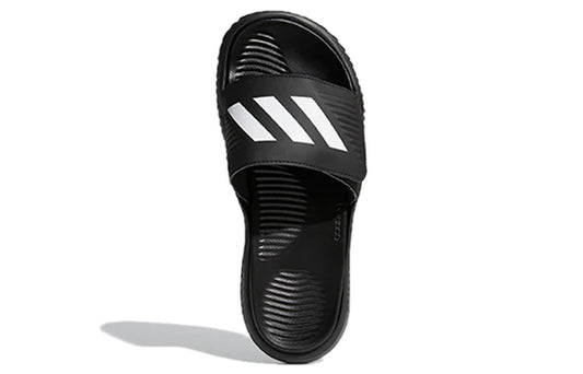ADIDAS ALPHA BOUNCE SLIDES BLACK X WHITE