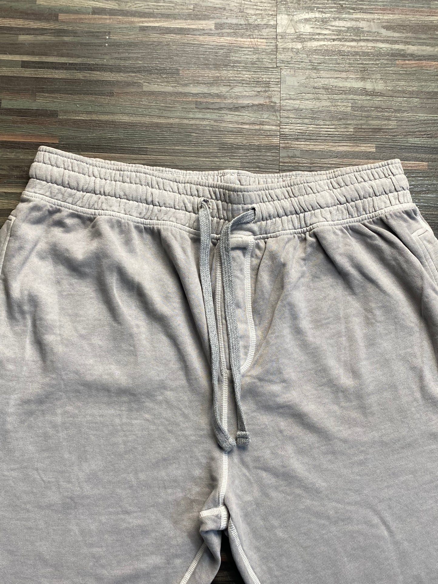 Grey Stitching Sweat short