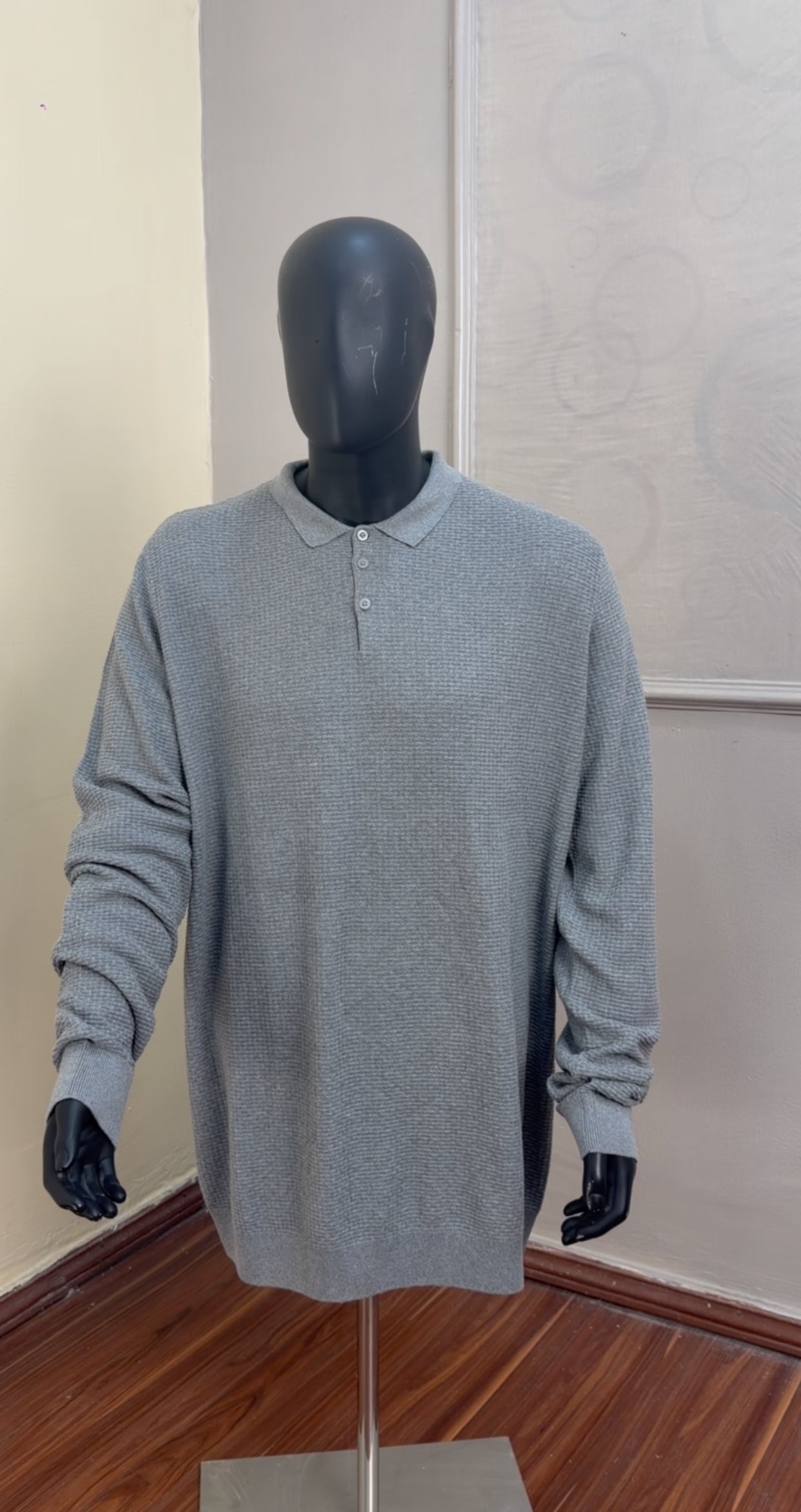 Knitted Longsleeve polo