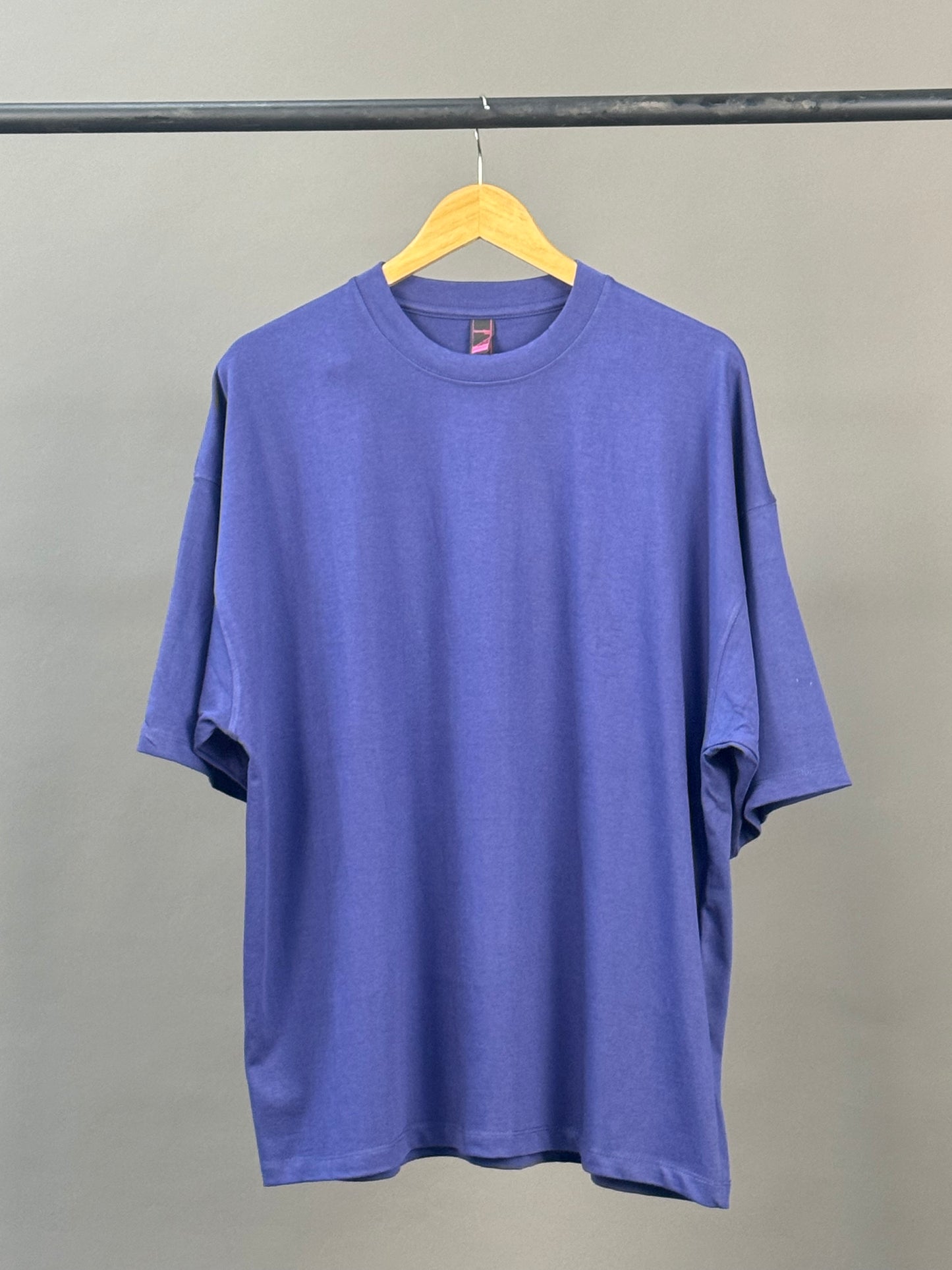 280GSM APPAREL CARE OVERSIZED PLAIN TEE IN NAVY BLUE