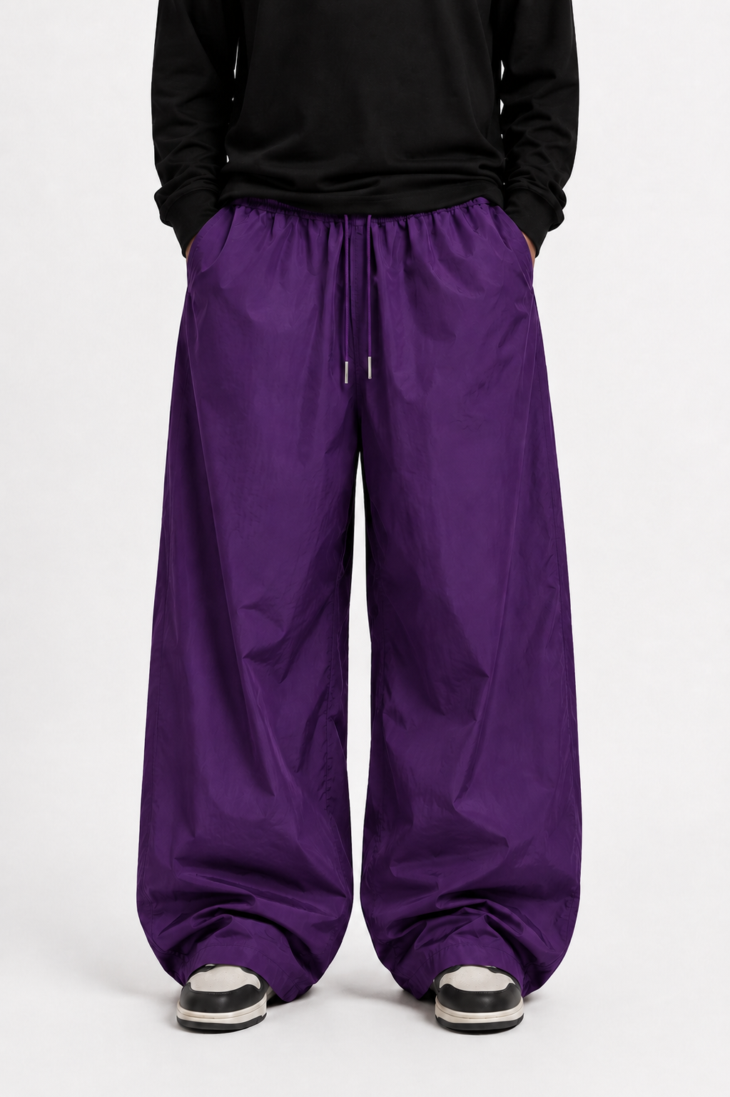 PLAIN TRACK PANT IN PURPLE