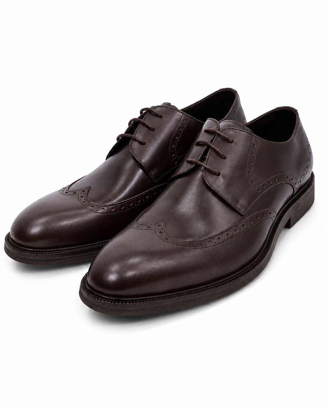 Zedek brogue shoe in brown