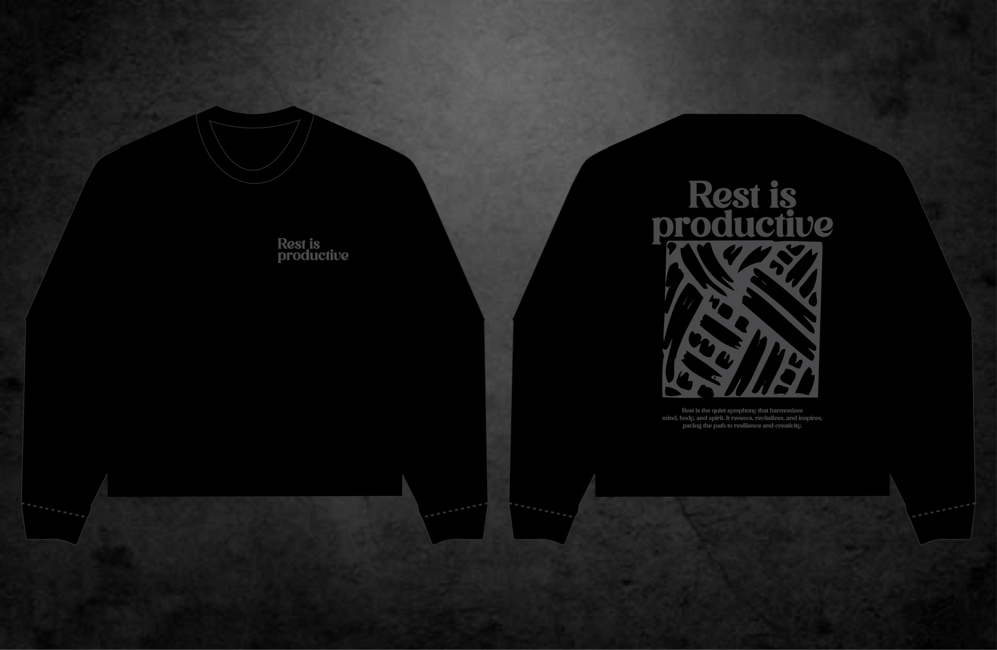ZEDEK STUDIO REST IS PRODUCTIVE LONGSLEEVE