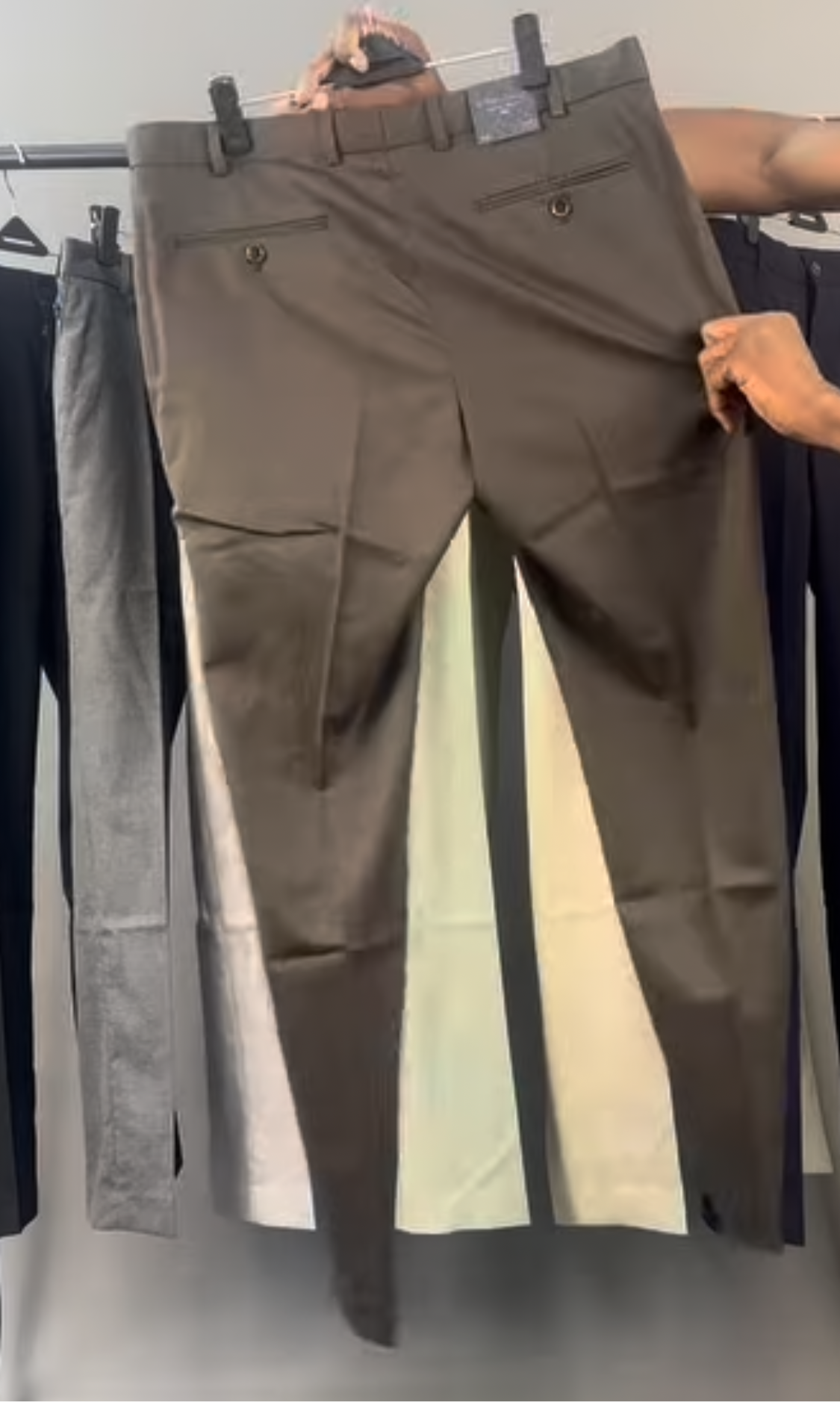 OFFICE PANT (SLIM FIT) in brown