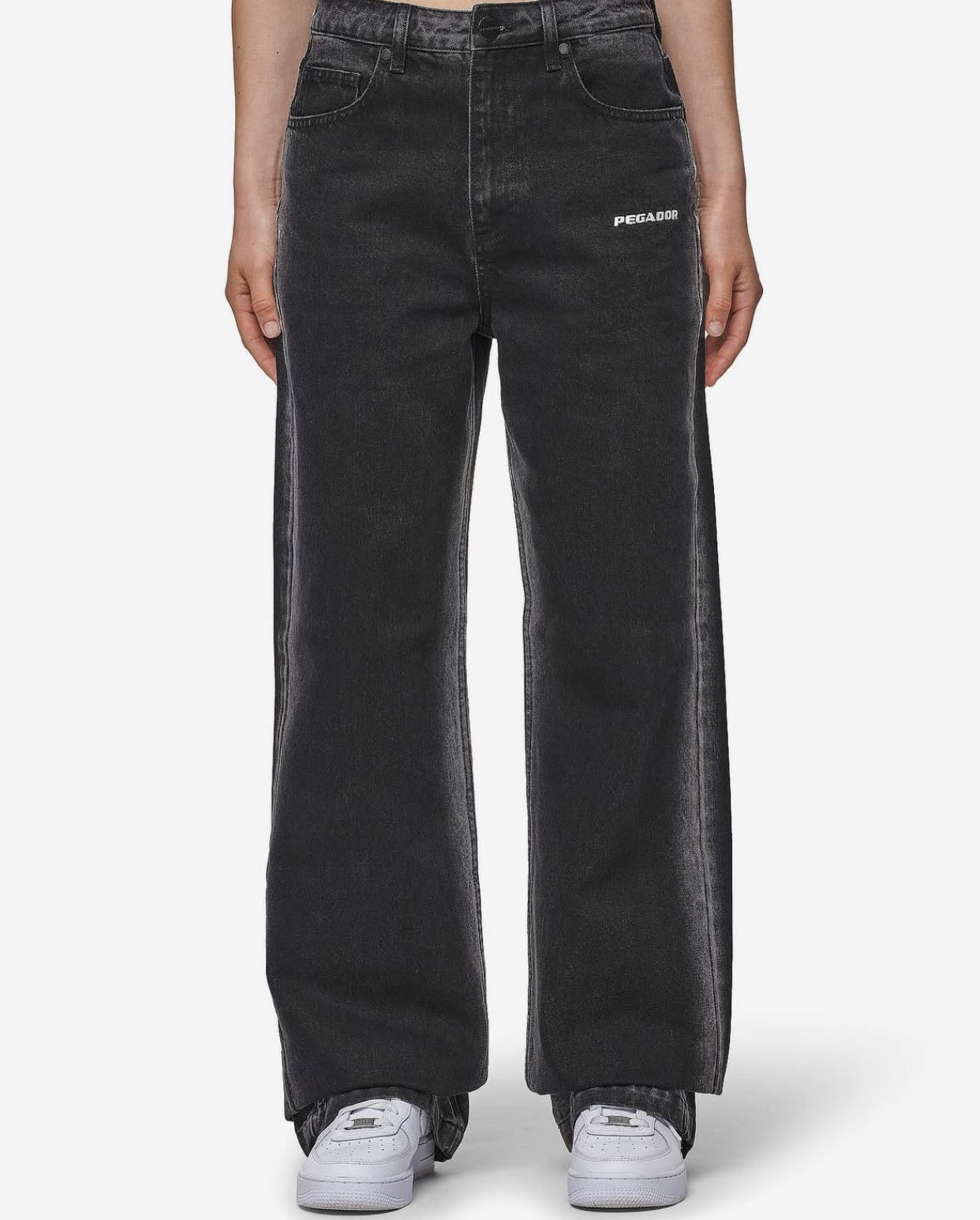 PDGR GINA SPRAYED WIDE LEG FEMALE JEANS