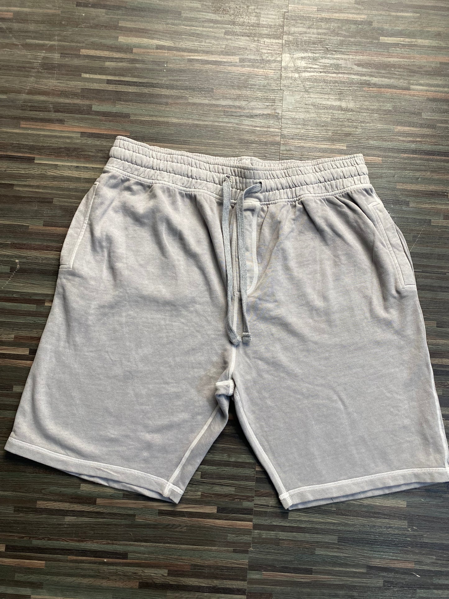 Grey Stitching Sweat short