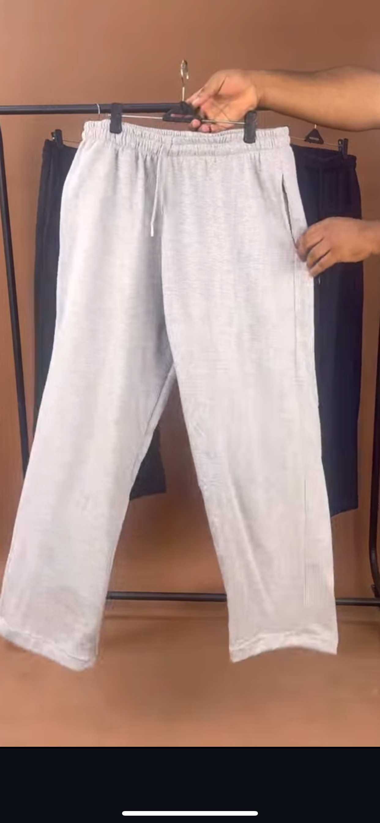 Plain Heather jogger in grey