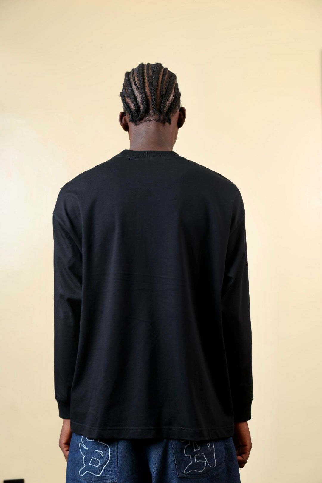 Zedek 300gsm Longsleeve T-shirt in BLACK