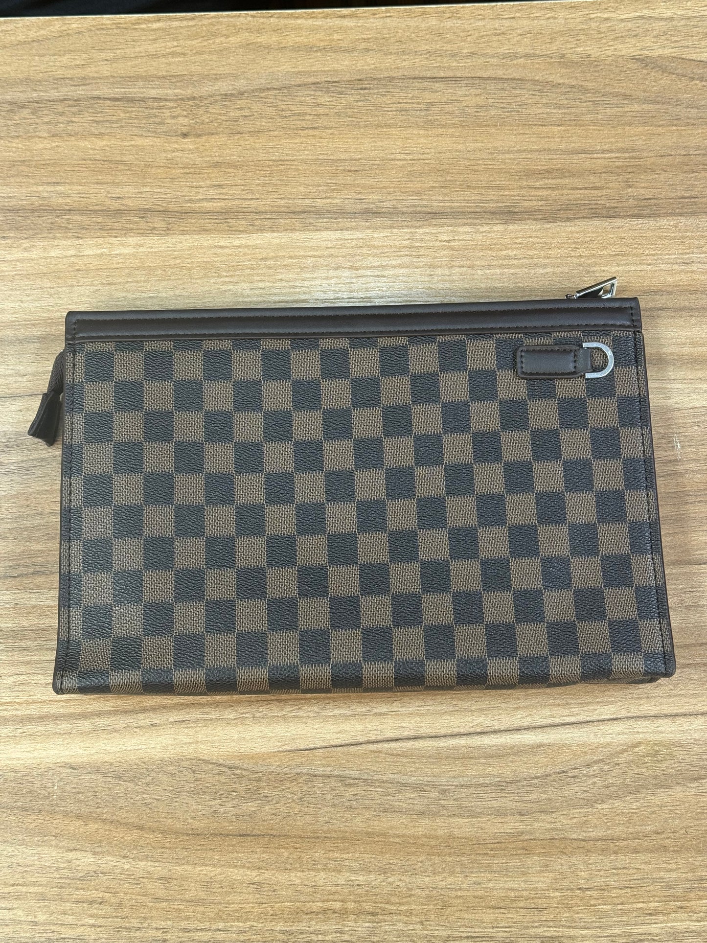 Patterned Hand Purse brown