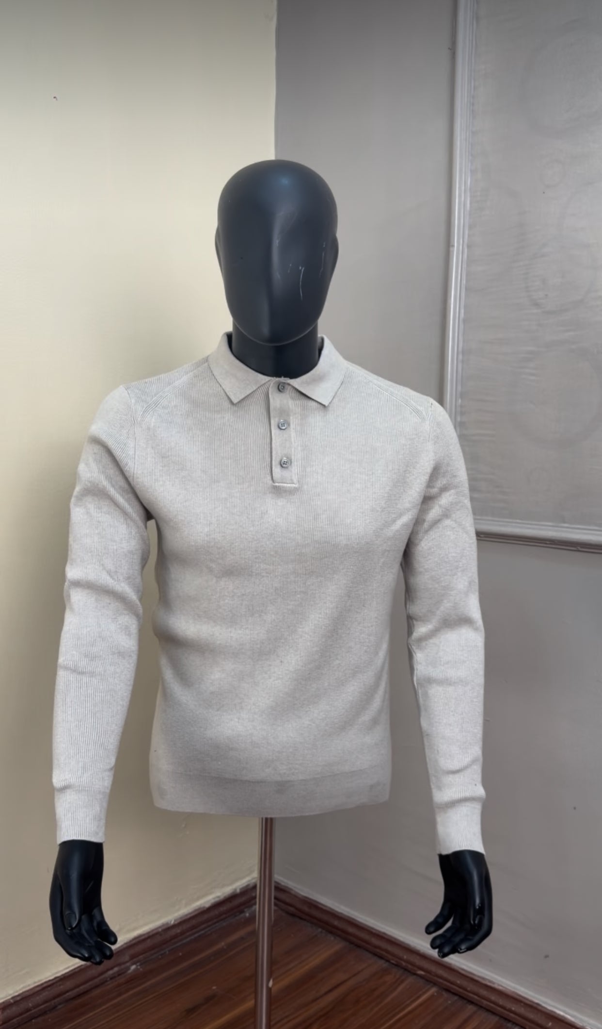 Knitted polo Longsleeve