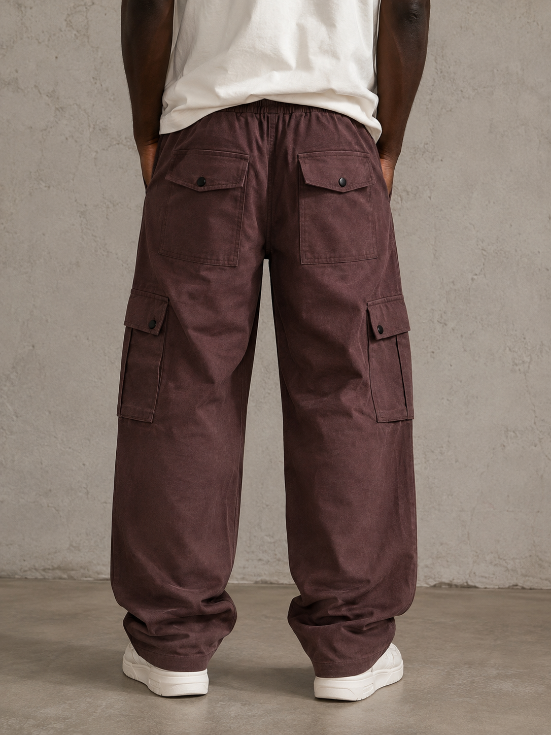 ZEDEK CARGO PANTS IN BROWN 01