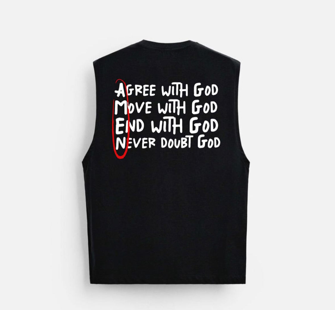 ZEDEK STUDIOS AMEN SLEEVELESS TEE