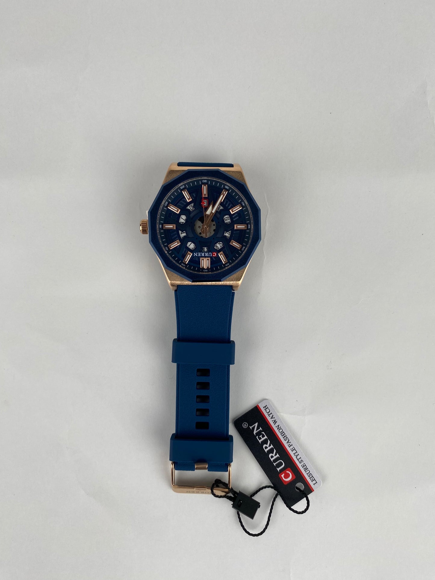 Curren Rubber strap watch in Blue