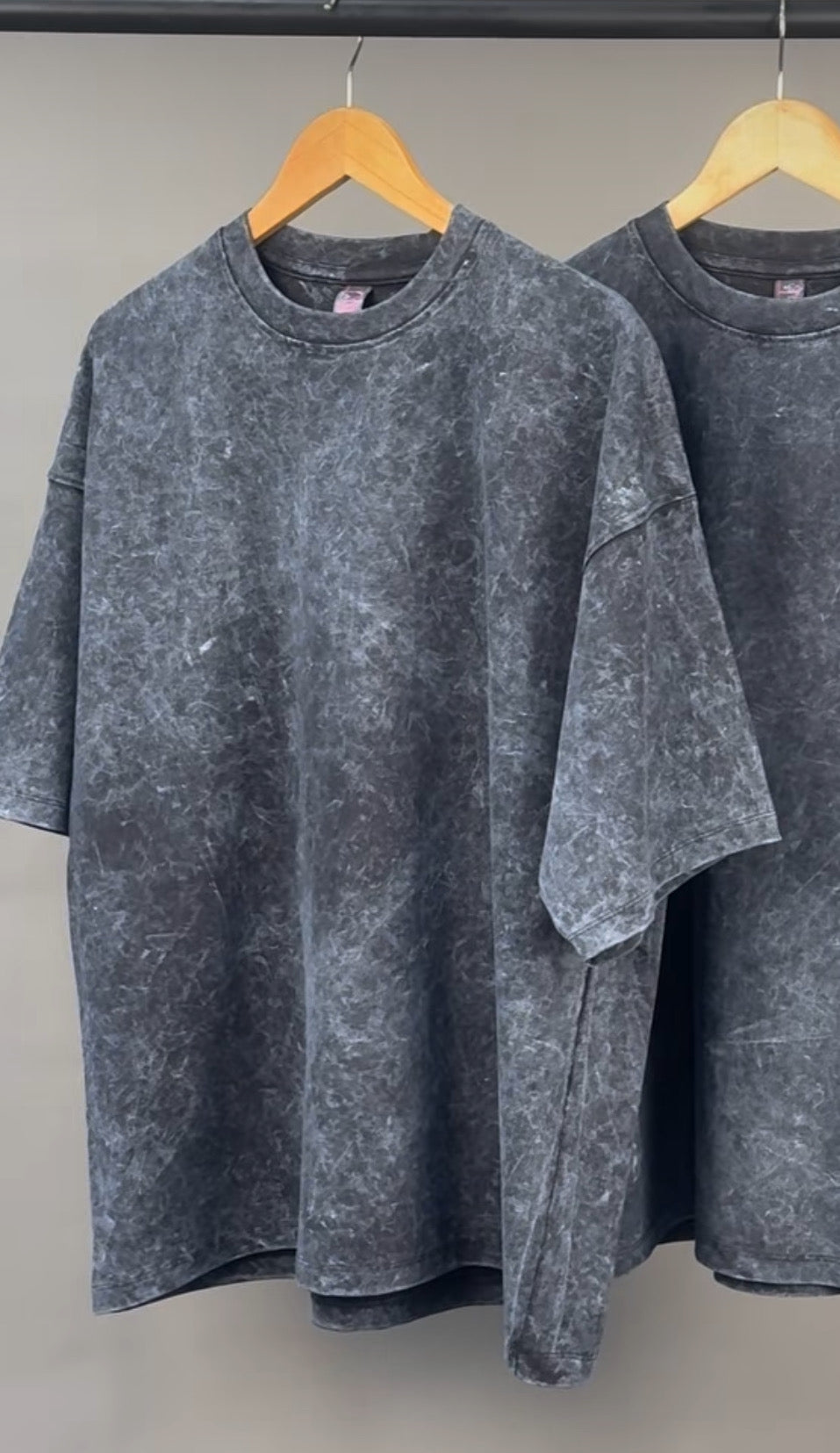 280gsm Apparel care oversized tee acid wash