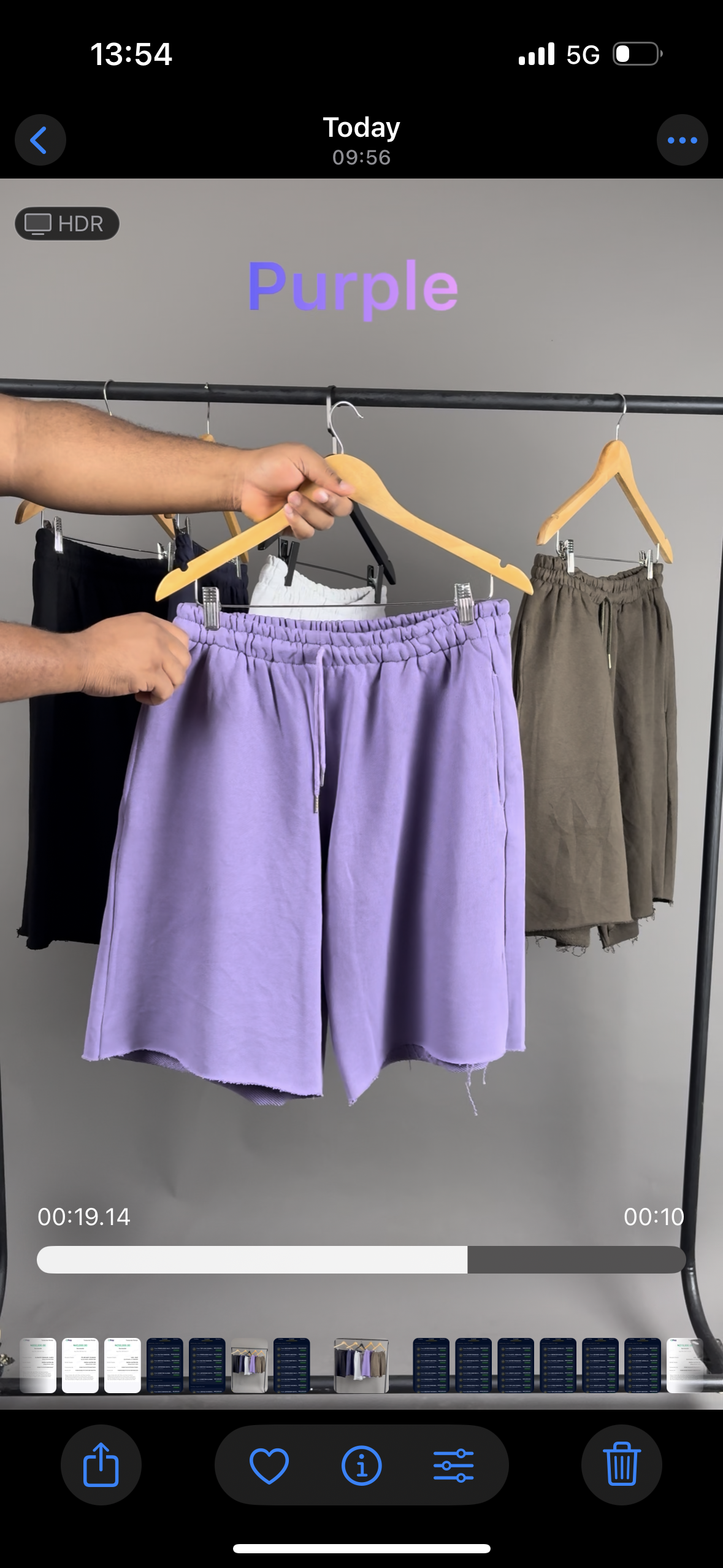 Baseless short in purple