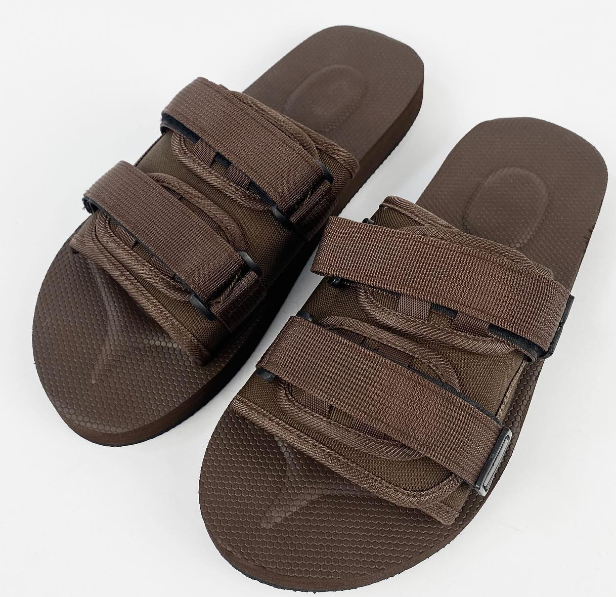 Zedek premium tech slides in coffe brown