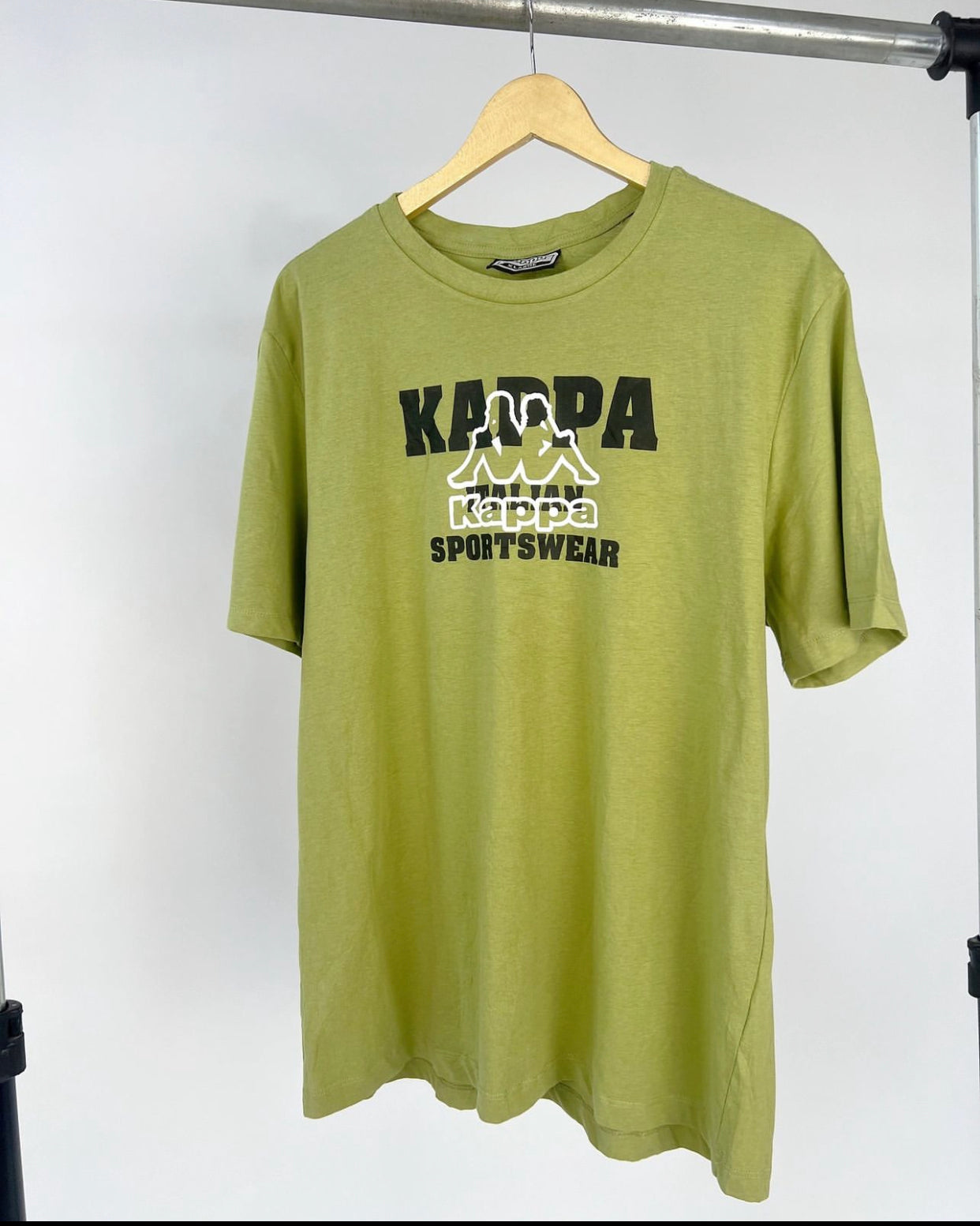 Kappa logo t-shirt in lime