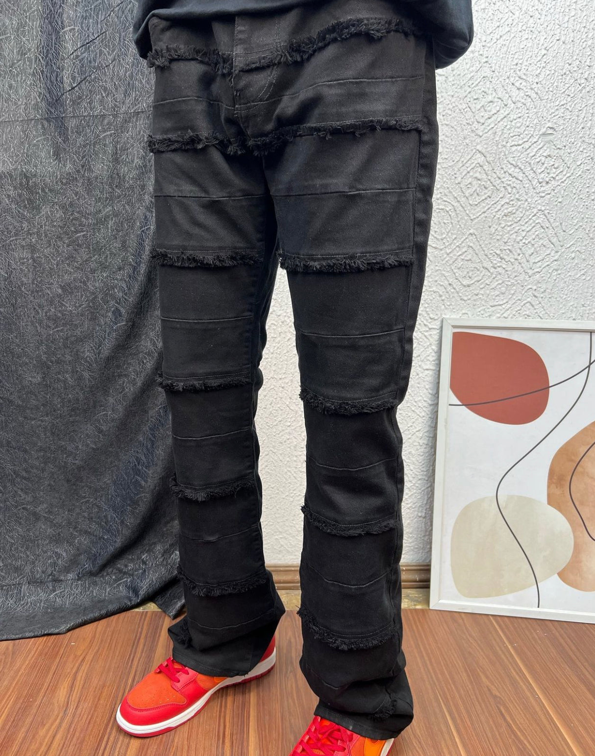 KDNK denim flare jeans