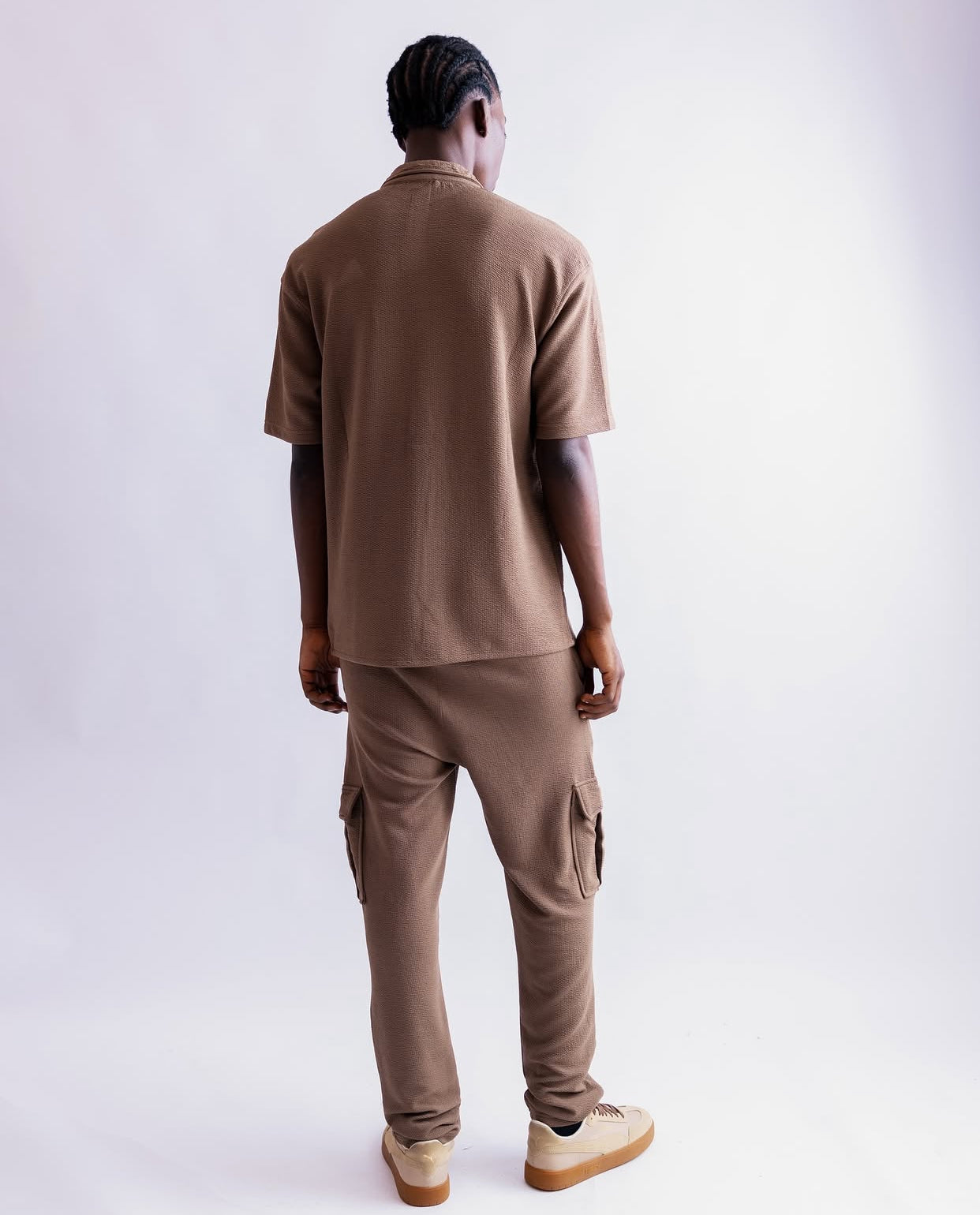 TWO PIECE STRAIGHT FIT CARGO PANTS WITH FLAP POCKETS