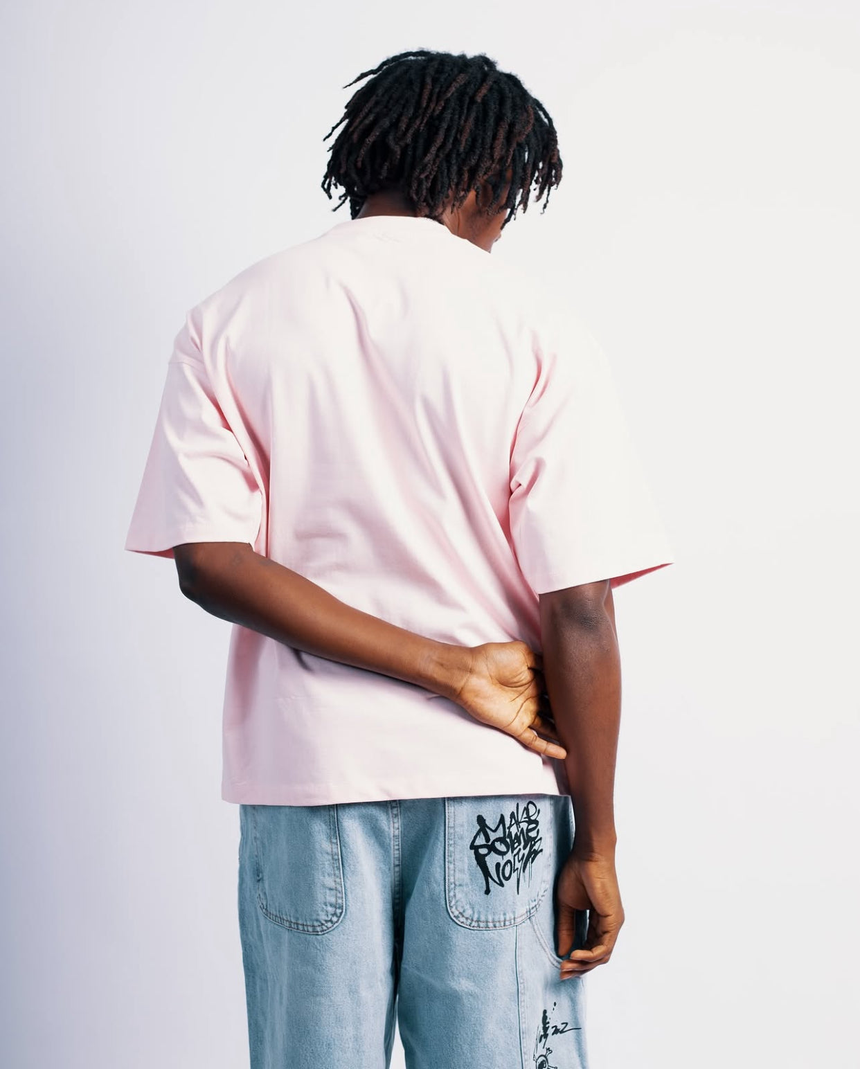280gsm Apparel care oversized tee in light pink
