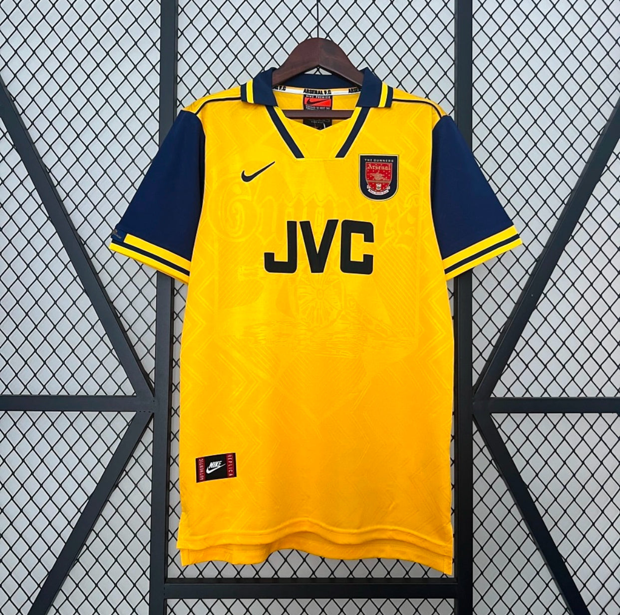 Arsenal FC 1996/97-Yellow Retro Away Shirt