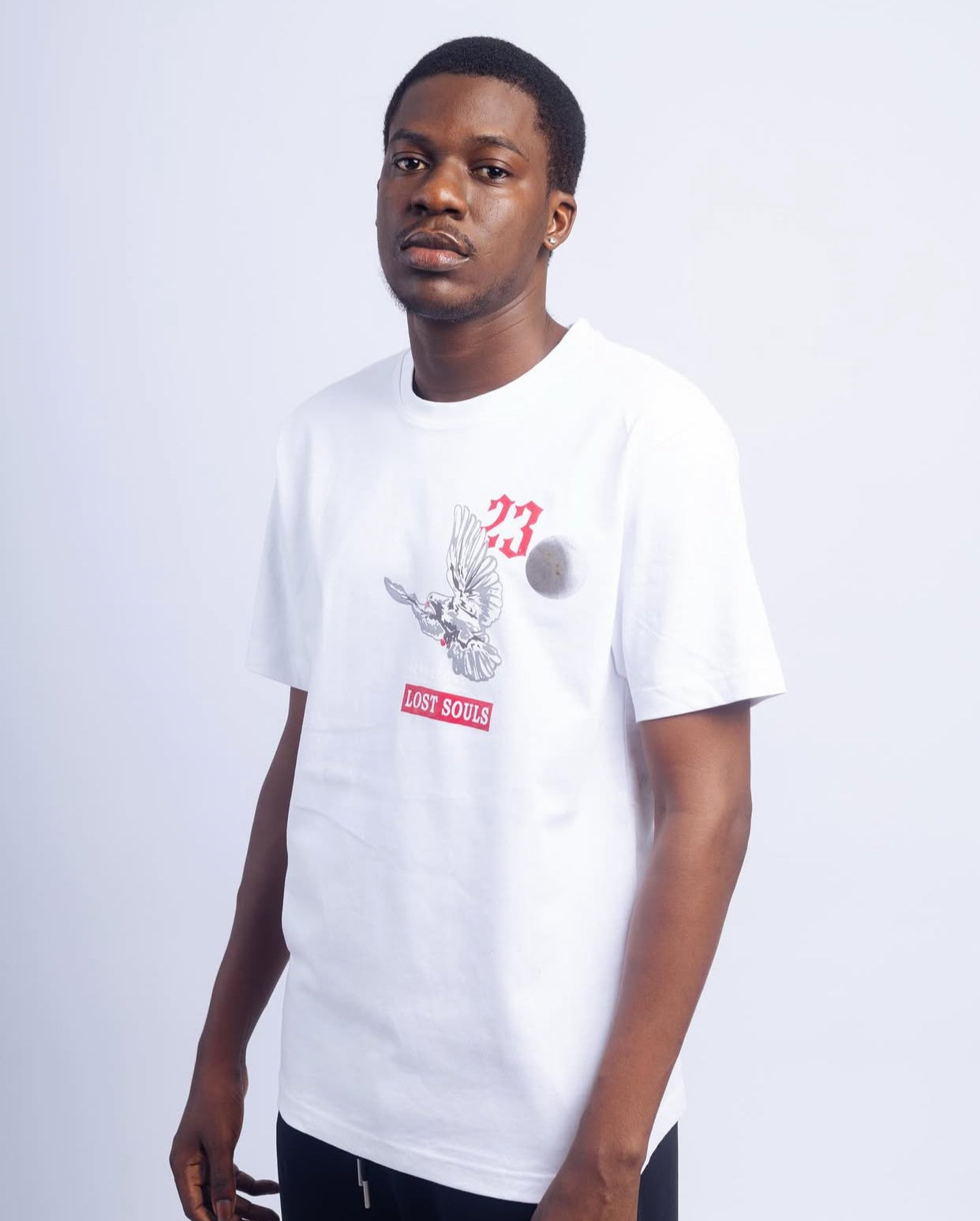 23 Lost souls tee in white