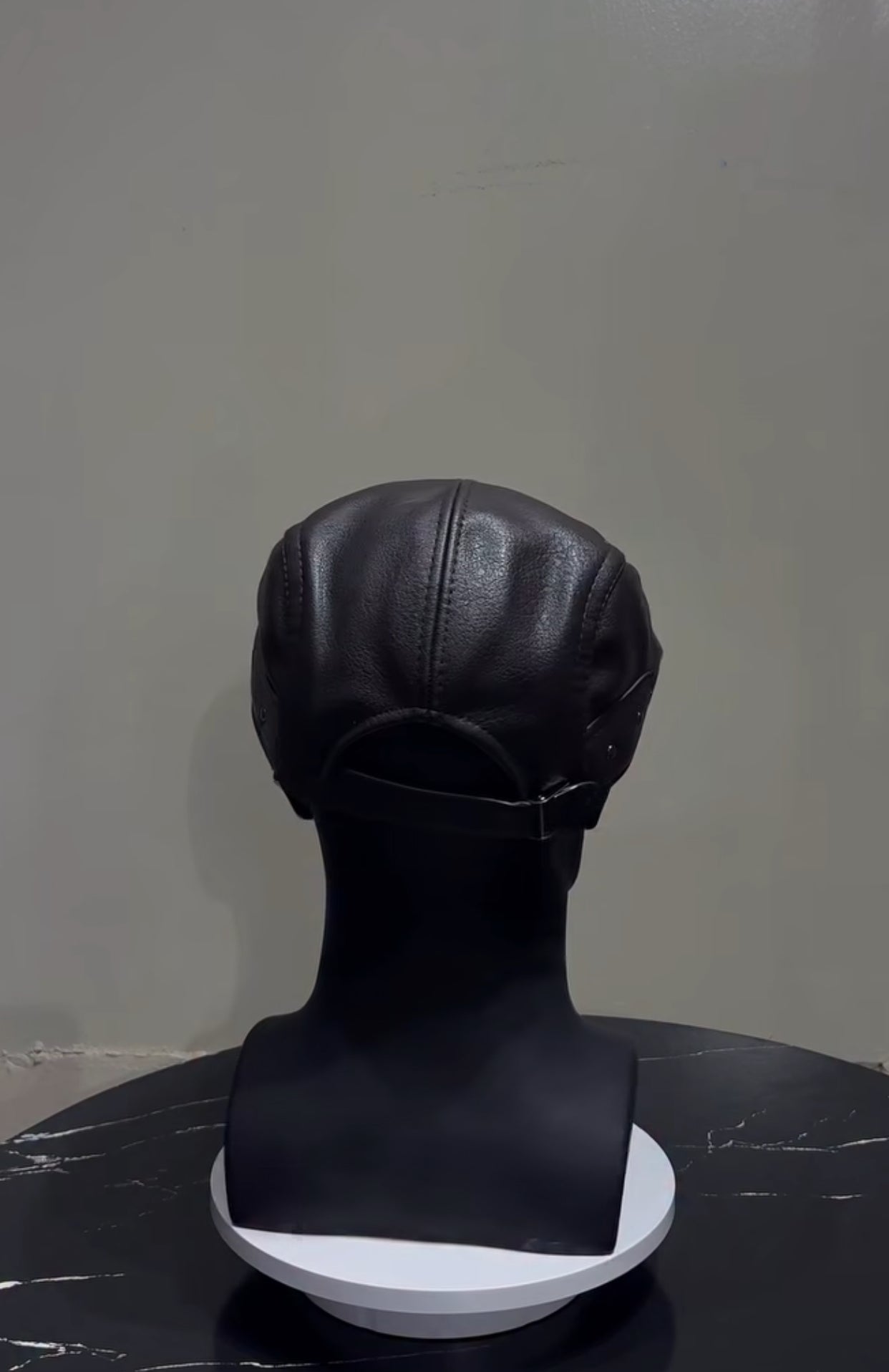 LEATHER PAPA’S CAP In Dark Brown