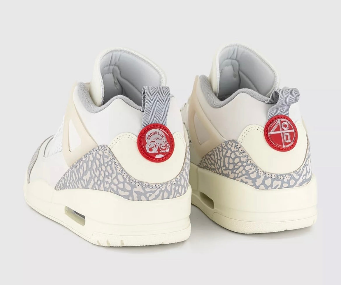 jordan spizike low sail/university red/ coconut milk men's shoe