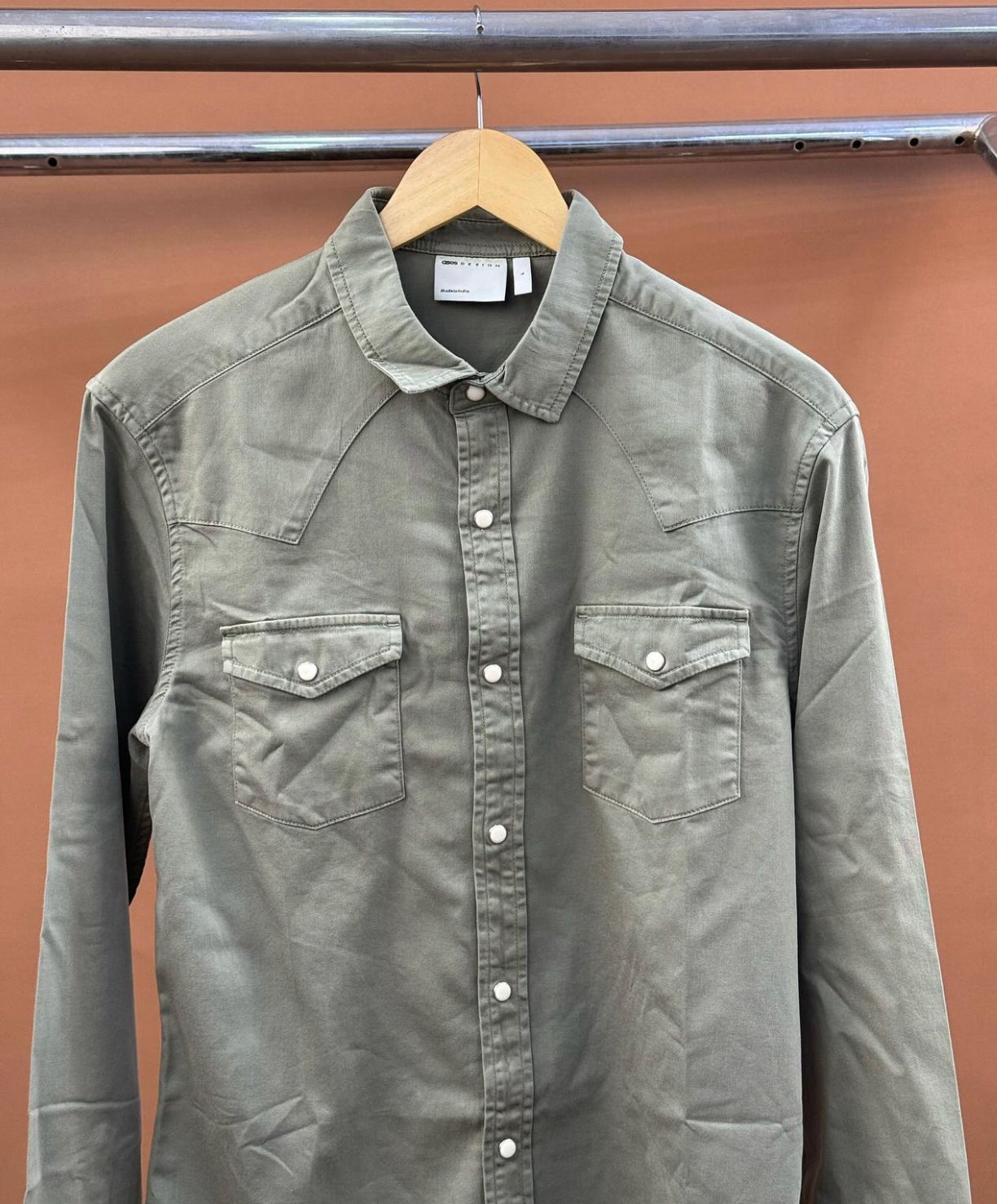 ASOS skinny fit western denim shirt