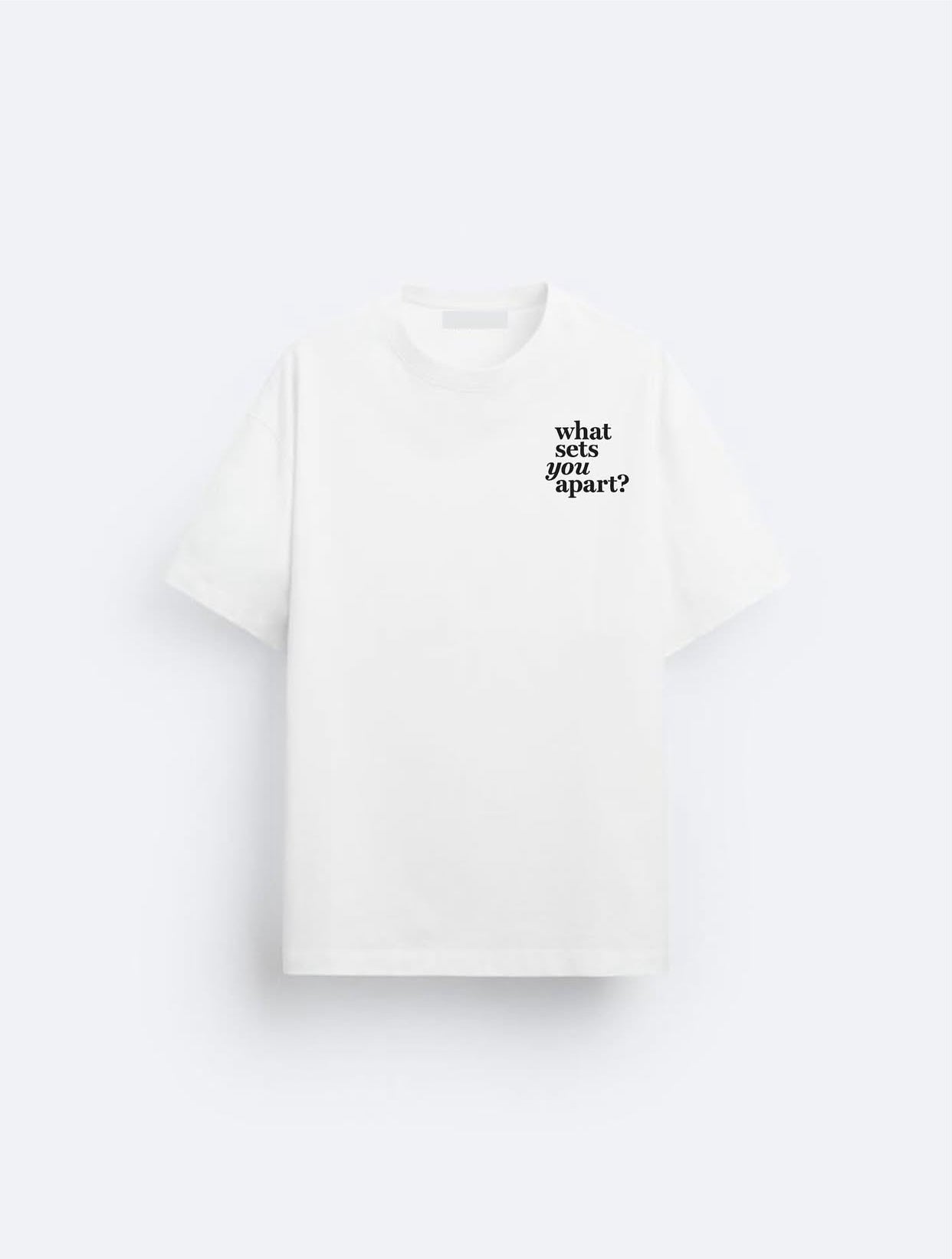 ZEDEK STUDIOS WHAT SETS YOU APART TEE