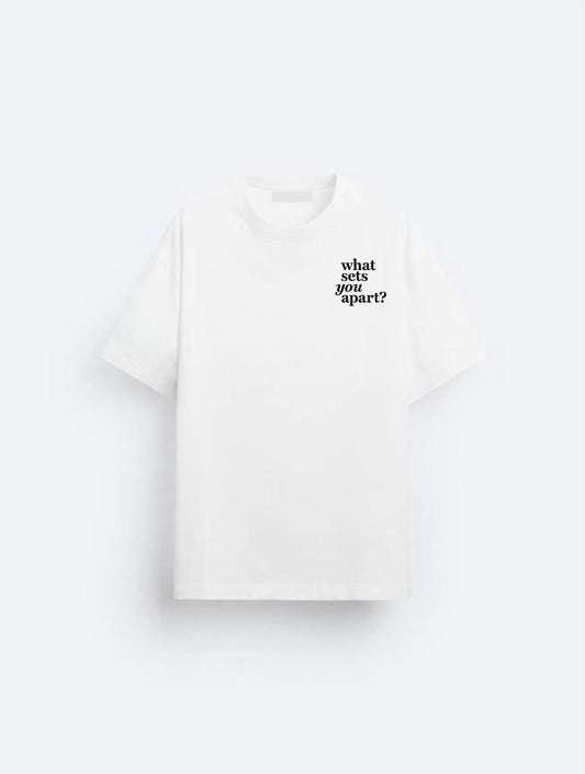 ZEDEK STUDIOS WHAT SETS YOU APART TEE