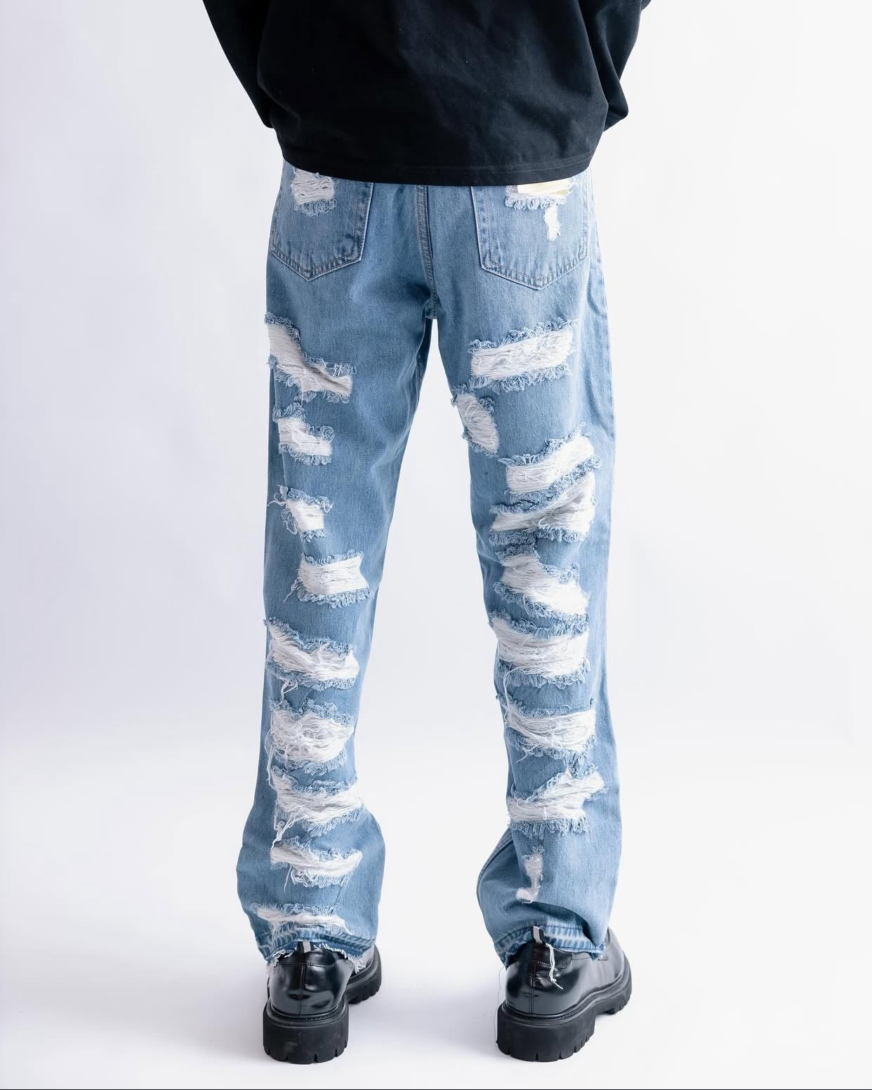 DENIM BRO RIBBED JEANS