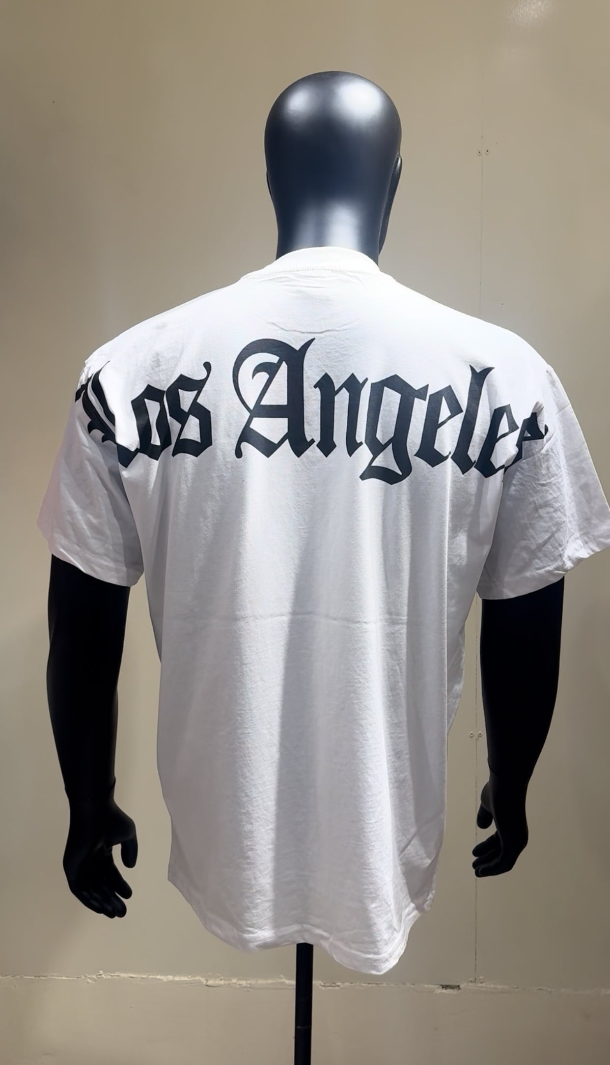 Black Squad Los Angeles tee in white