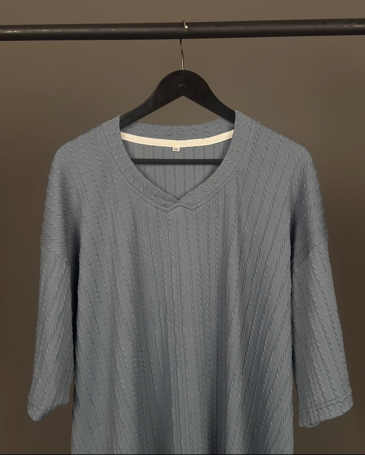 Zedek Pleated Revere Tee