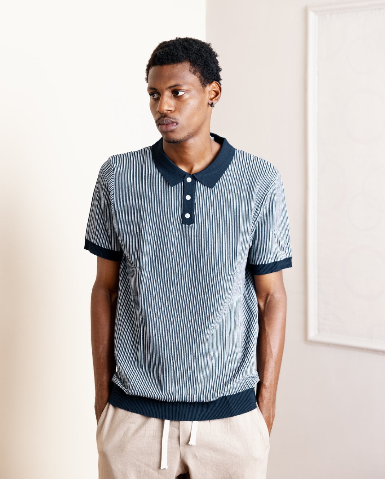 Knitted polo