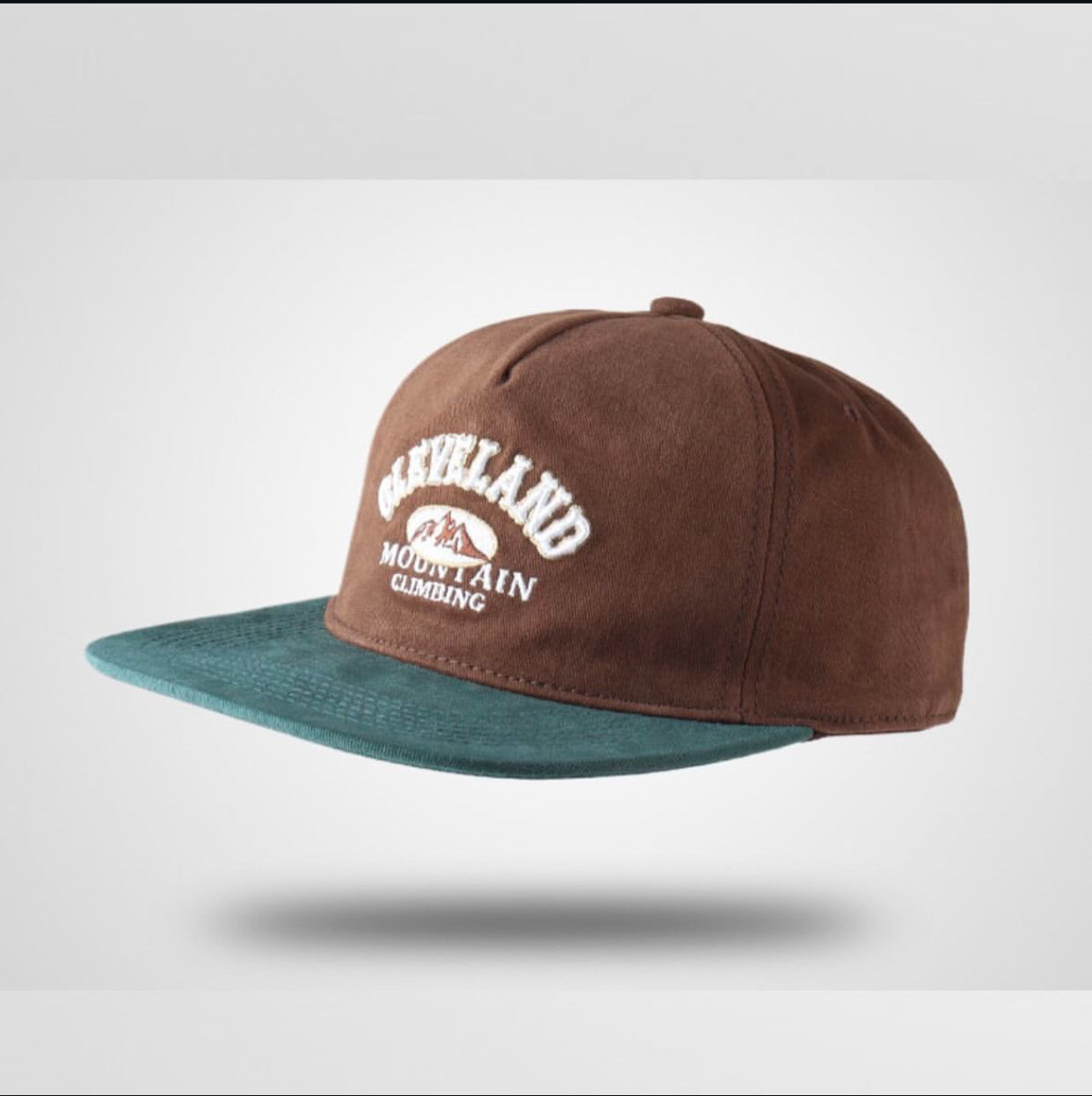 CLEVELAND MC HAT IN BROWN & GREEN