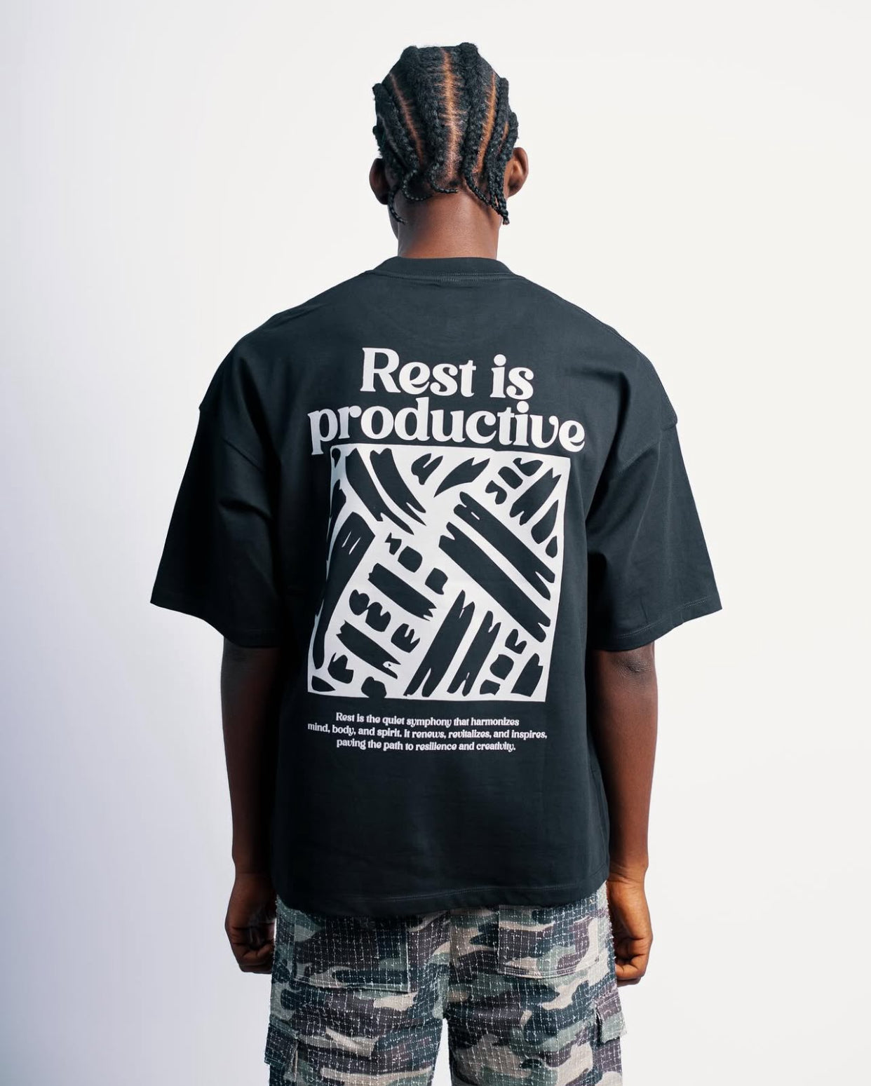 Zedek studio Rest is productive tee