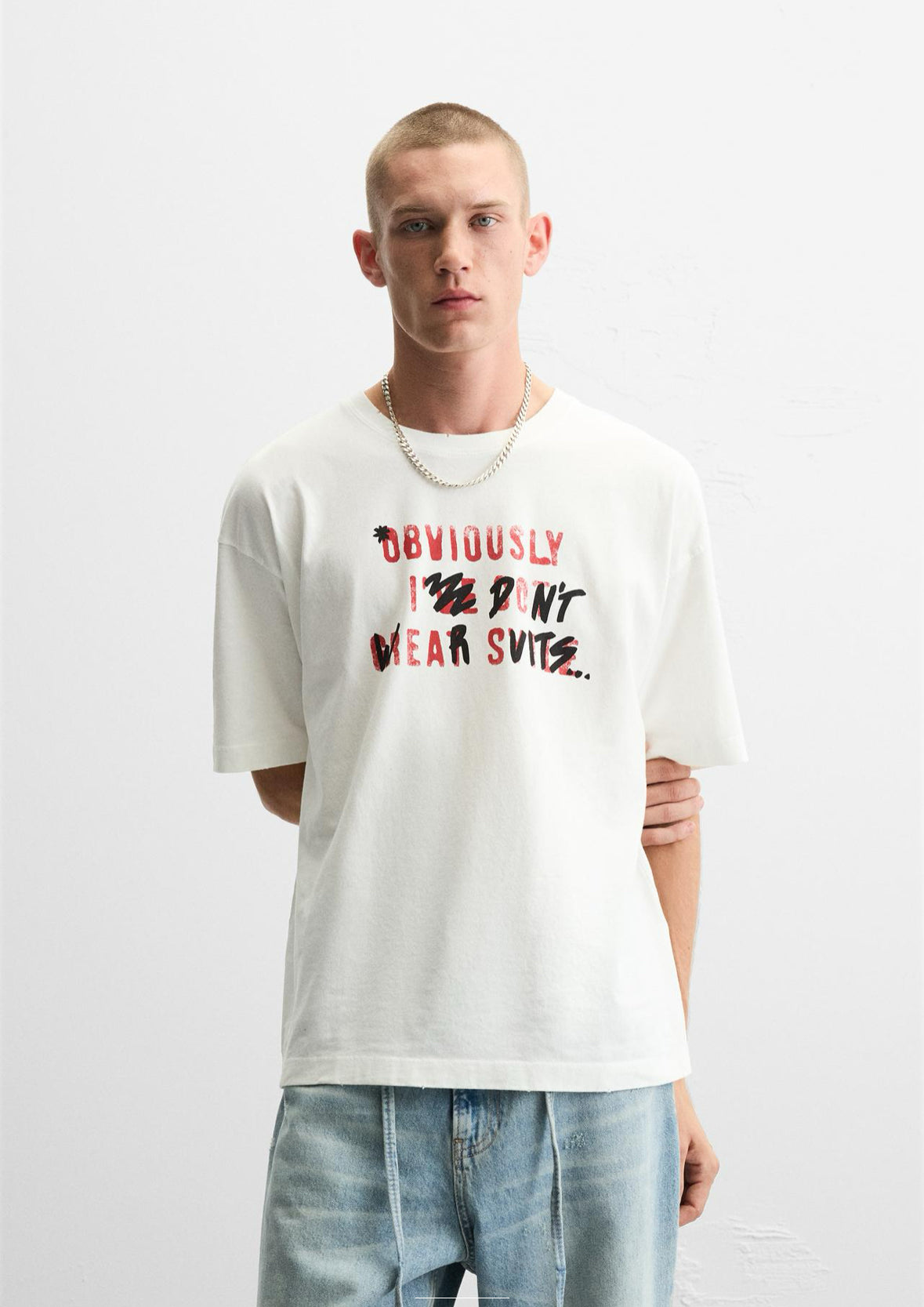 ZARA SLOGAN PRINT TSHIRT