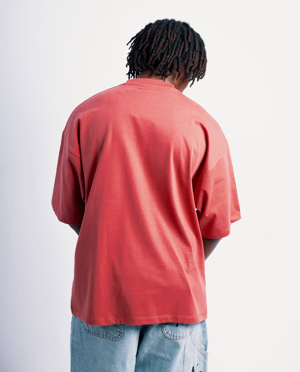 280GSM APPAREL CARE OVERSIZED PLAIN TEE IN MAUVE