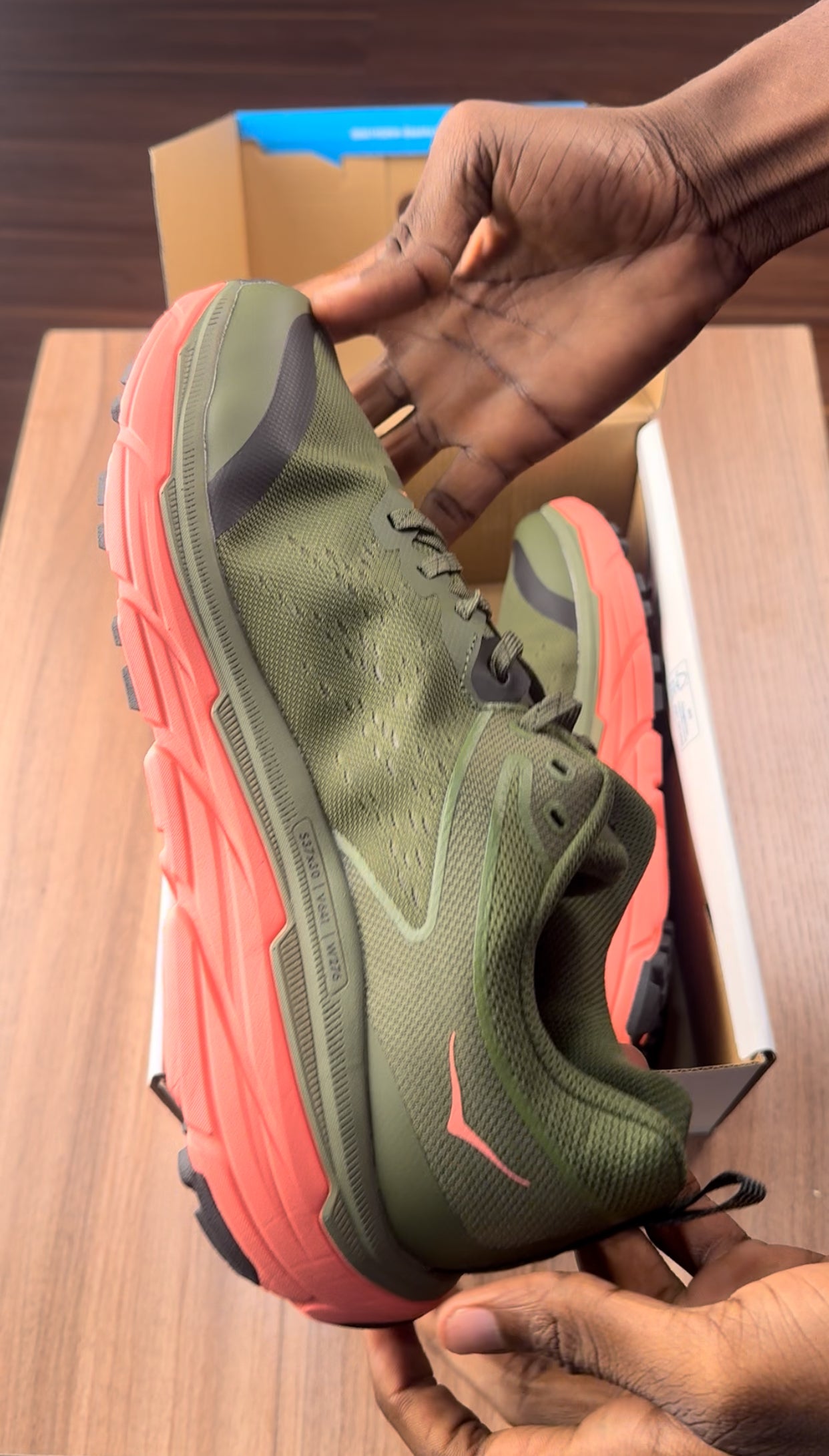 Hoka Trainer Green/Pink