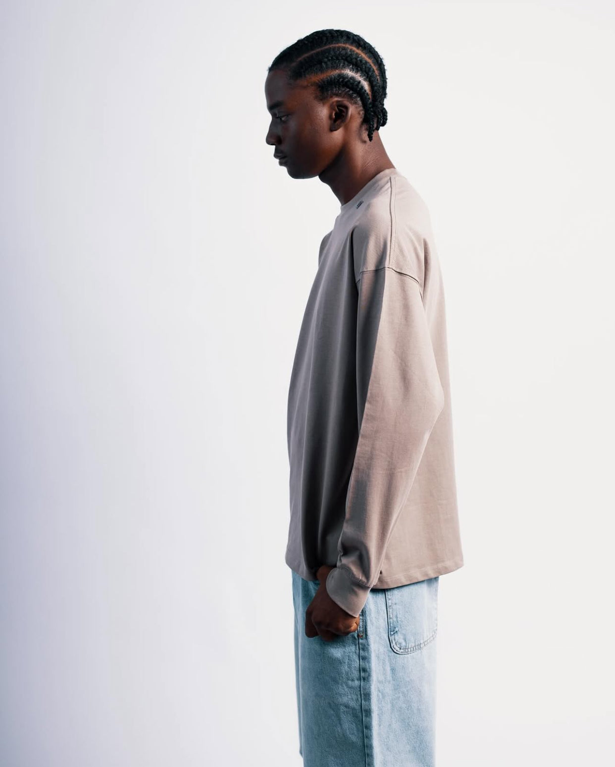 PLAIN LONGSLEEVE IN BROWN